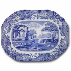 Spode - Blue Italian Oval Platter Large
