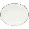 Costa Nova - Beja White Blue Oval Platter 40cm 2 Costa Nova - Beja White Blue Oval Platter 40cm -Villeroy & Boch shop 119177 Large