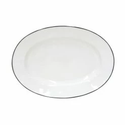 Costa Nova - Beja White Blue Oval Platter 30cm