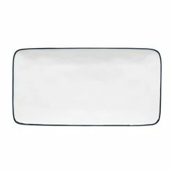 Costa Nova - Beja White Blue Rectangular Tray 29cm