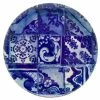 Costa Nova - Lisboa Blue Tile Round Platter -Villeroy & Boch shop 119392 Large