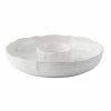 Juliska - Berry & Thread Whitewash Chip N Dip White 31cm -Villeroy & Boch shop 159882 Large