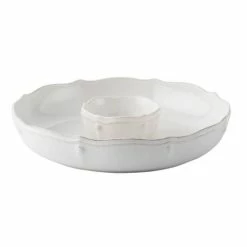 Juliska - Berry & Thread Whitewash Chip N Dip White 31cm