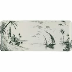 Gien - Les Dépareillées Vue Orient Oblong Serving Tray 36cm
