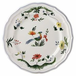 Gien - Oiseaux De Paradis Round Flat Dish
