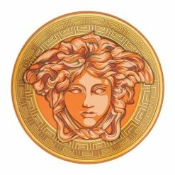 Rosenthal - Versace Medusa Amplified Orange Coin Service Plate 33cm