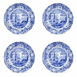 Spode - Blue Italian Entree Plate 19cm Set 4pce