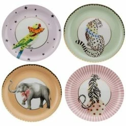 Yvonne Ellen - Afternoon Tea Story Animal Tea Plate Set 4pce