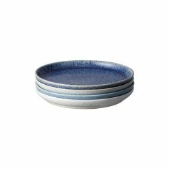 Denby - Studio Blue Small Coupe Plate Set 4pce