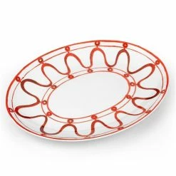 ThemisZ - The Serenity Serving Platter Burgundy 36cm