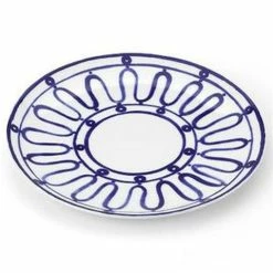 ThemisZ - The Kyma Dessert Plate Blue On White 24cm