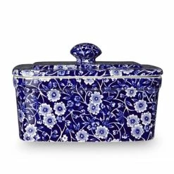 Burleigh - Blue Calico Butter Dish 400g