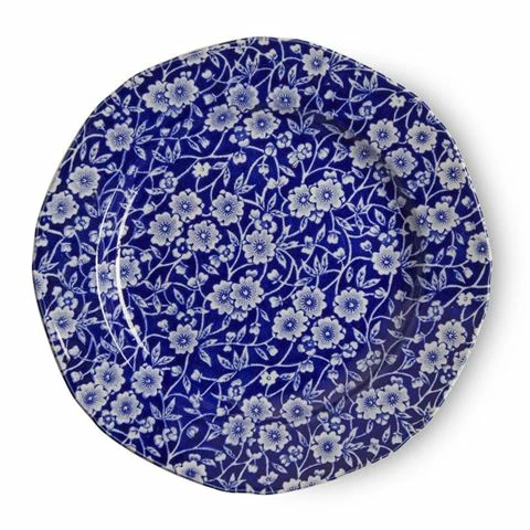 Burleigh - Blue Calico Plate 19cm 3 Burleigh - Blue Calico Plate 19cm