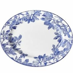 Caskata - Arbor Blue Rimmed Oval Platter 40cm