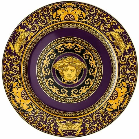 Rosenthal - Versace Medusa Colours Service Plate Marine 3 Rosenthal - Versace Medusa Colours Service Plate Marine
