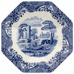 Spode - Blue Italian Octagonal Platter 35.5cm
