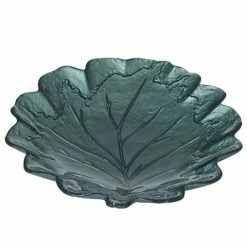 Anya - Lori Leaf Plate Green 21x23.5cm