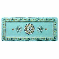 Le Cadeaux - Madrid Rectangle Serving Platter Turq. 45x18cm
