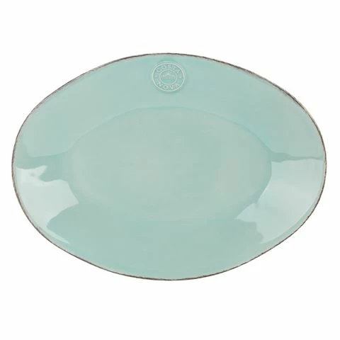 Costa Nova - Nova Turquoise Oval Platter 30cm 3 Costa Nova - Nova Turquoise Oval Platter 30cm