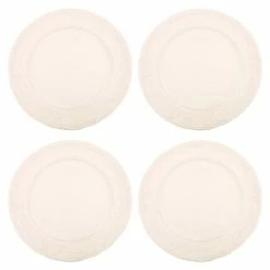 Gien - Pont Aux Choux White Canape Plate Set 4pce