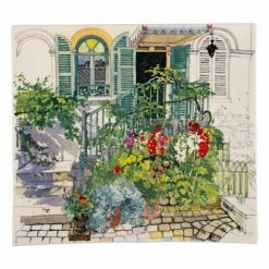 Gien - Paris A Giverny Large Square Plate