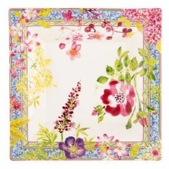 Gien - Millefleurs Plate Square Extra Large Candy Tray