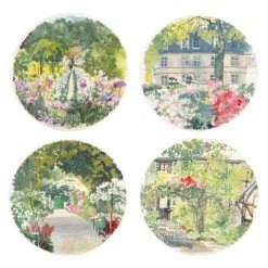 Gien - Paris A Giverny Canape Plate Set 4pce