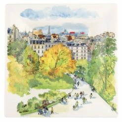 Gien - Paris A Giverny Square Candy Tray Extra Large