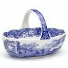 Spode - Blue Italian Basket With Handle