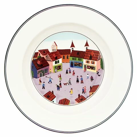 Villeroy & Boch V&B - Design Naif Deep Plate Village 3 Villeroy & Boch V&B - Design Naif Deep Plate Village