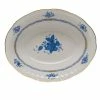 Herend - Chinese Bouquet Blue AB Oval Vegetable Dish