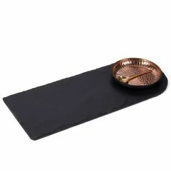 The Just Slate Company - Copper & Slate Serving Platter 3pce