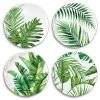 Michel Design - Flamingo Palm Melamine Accent Plate Set 4pce -Villeroy & Boch shop 588524 Large
