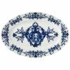 Richard Ginori - Babele Oval Flat Platter Blue 40cm -Villeroy & Boch shop 591664 Large