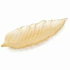 Anya - Fern Platter Gold 35cm