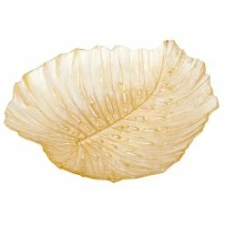 Anya - Monsteria Platter Gold 35cm