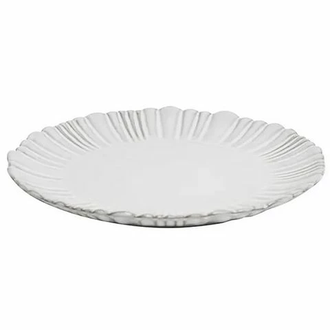 Peter's - Iris Fluted Side Plate Milk Grey 21cm 3 Peter's - Iris Fluted Side Plate Milk Grey 21cm