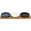 Ladelle - Linear Ribbed Bowl & Tray Small Set 4pce -Villeroy & Boch shop 592654 Large
