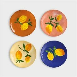 Klever - Lemon Full Colour Plate Set 4pce