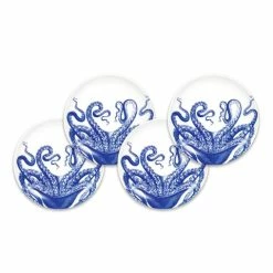 Caskata - Blue Lucy Canape Plates Boxed Set 4pce
